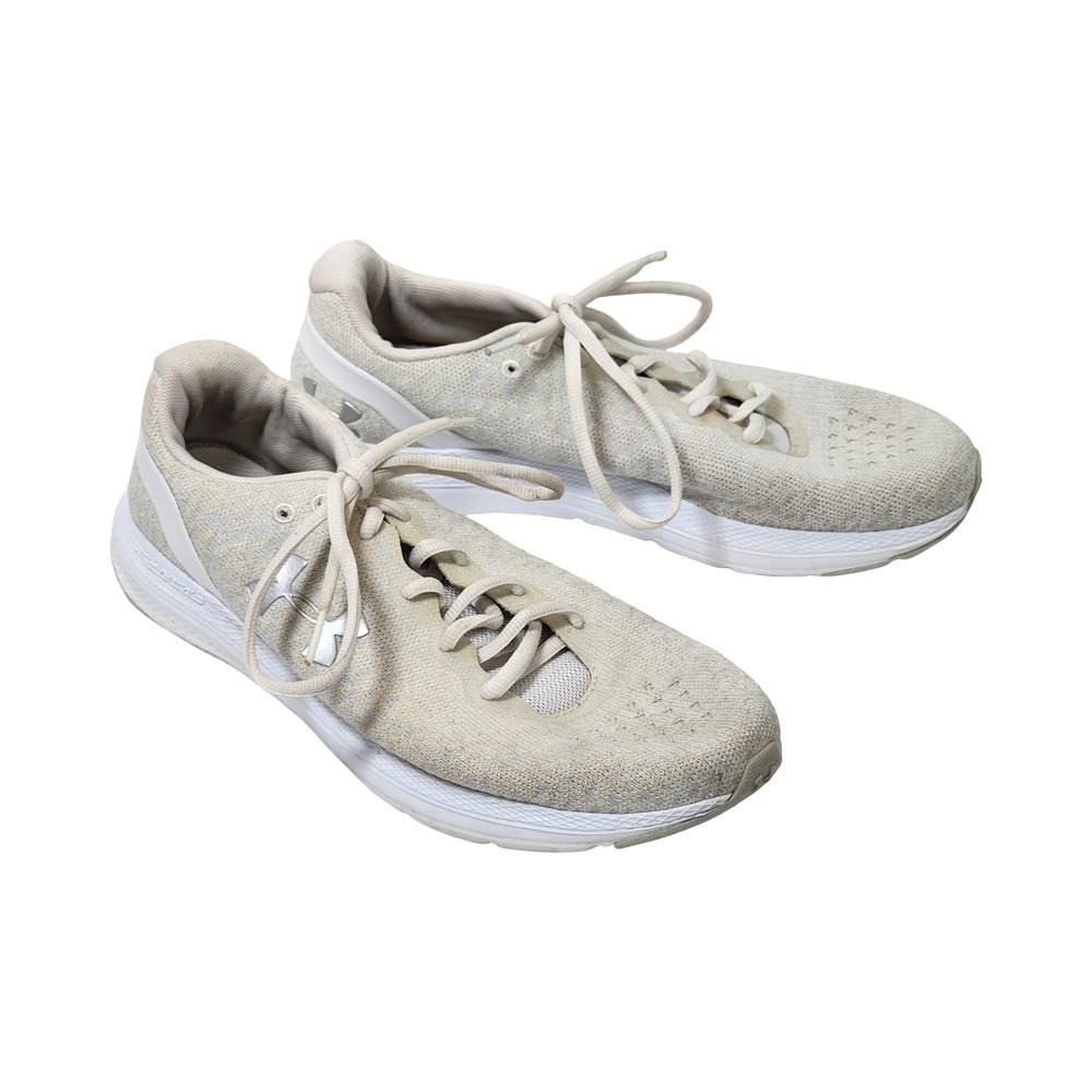 Under Armour Charged Impulse Knit Womens 10 Running Shoes Tan 3022603-100